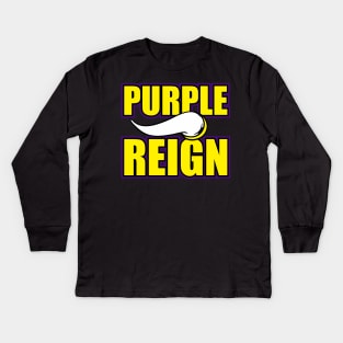 Minnesota Viking Purple Reign Kids Long Sleeve T-Shirt